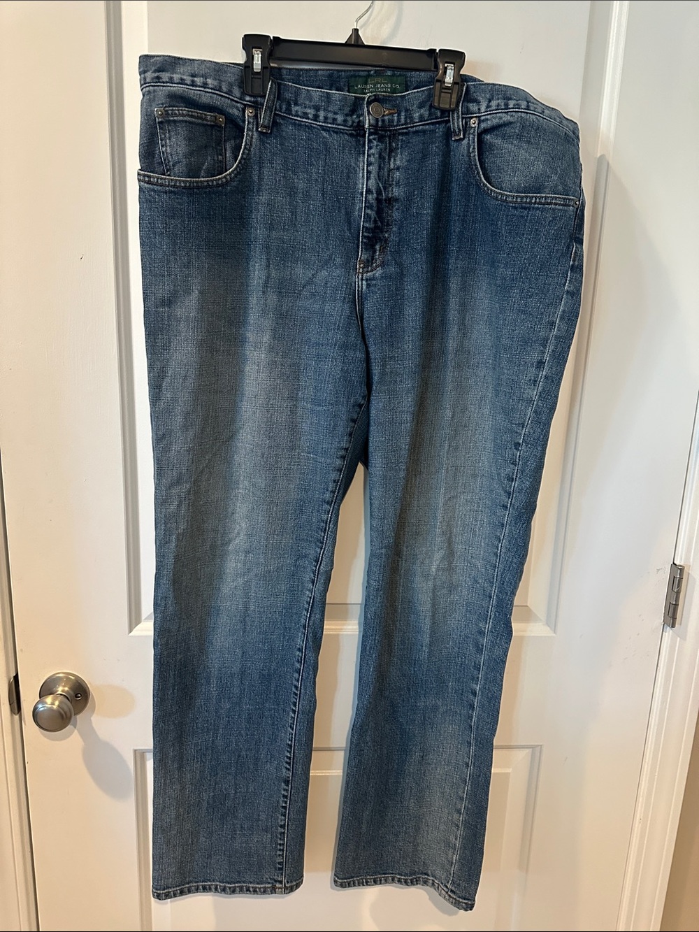 Lauren Ralph Lauren Women's Bootcut Jeans in Medium Blue Denim